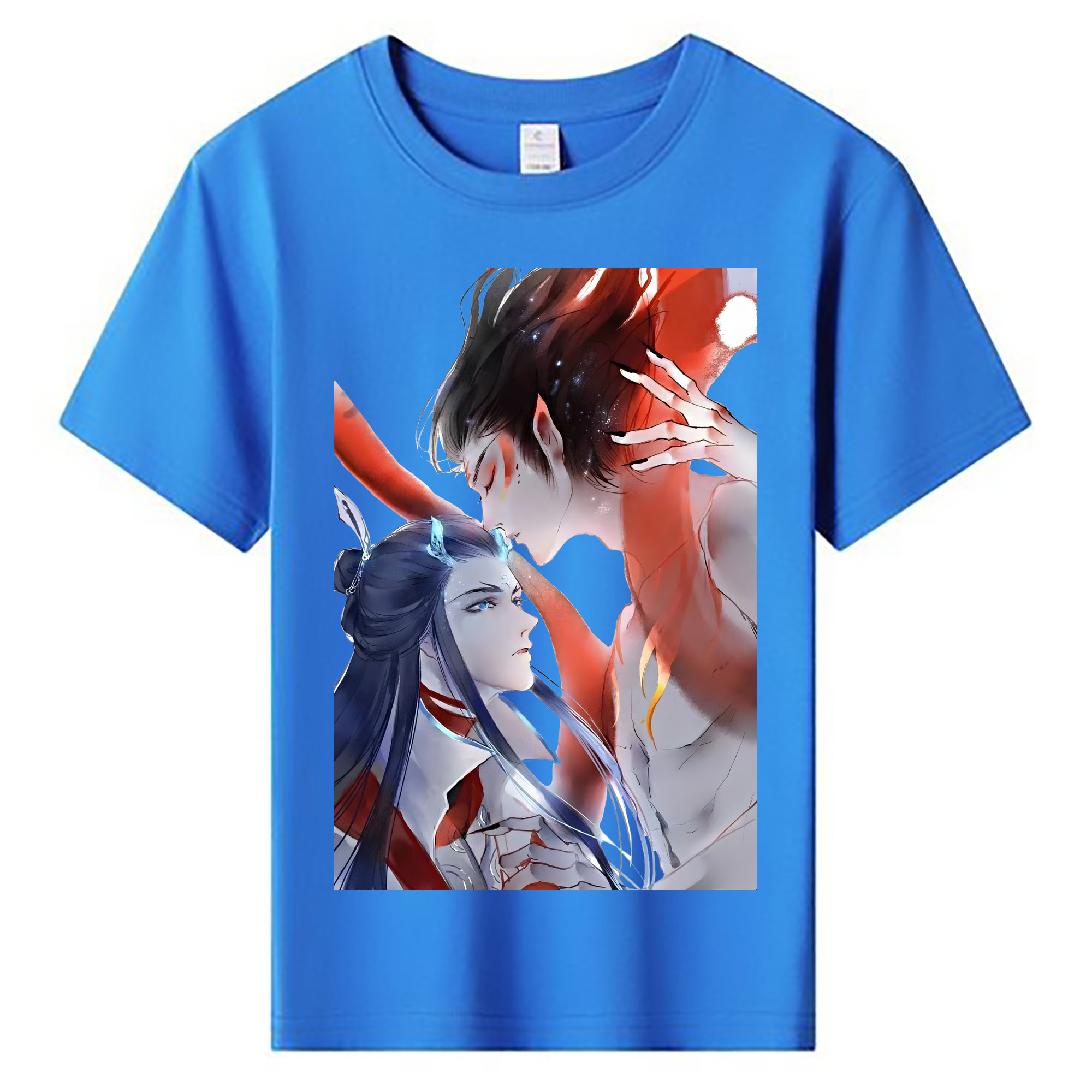 （画像用） Ne Zha 2 ナタ 魔童の大暴れ 綿100％キッズTシャツ（フロントプリント）